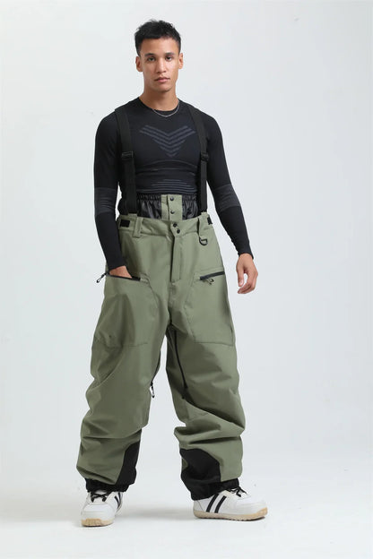 Pantalon de Ski Unisexe avec Bretelles – Pantalon de Snow Étanche pour Froid Extrême (-40°C)
