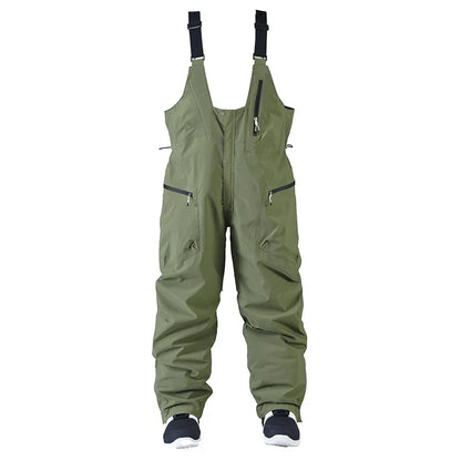 Pantalon de Ski Ajustable Unisexe – Pantalon de Snow avec Bretelles et Fermeture Zippée