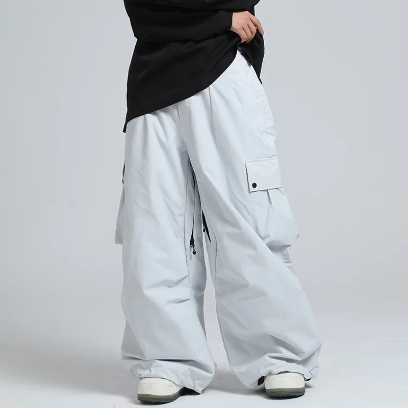 Pantalon de Ski Ample Unisexe – Pantalon de Snowboard Respirant avec Zipp et Isolation