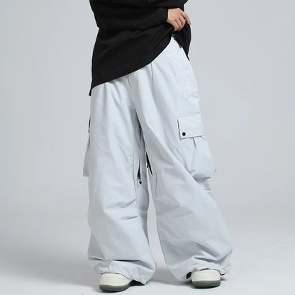 Pantalon de Ski Ample Unisexe – Pantalon de Snowboard Respirant avec Zipp et Isolation