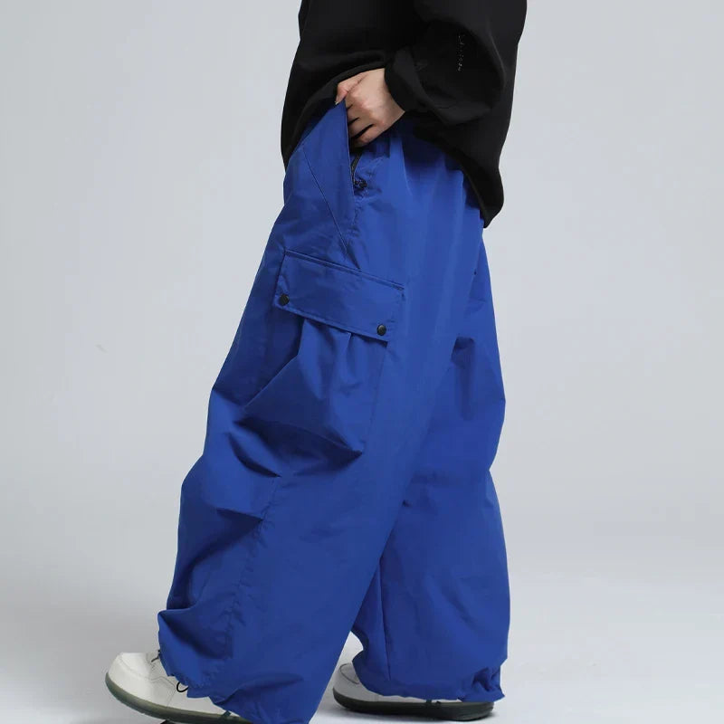 Pantalon de Ski Ample Unisexe – Pantalon de Snowboard Respirant avec Zipp et Isolation