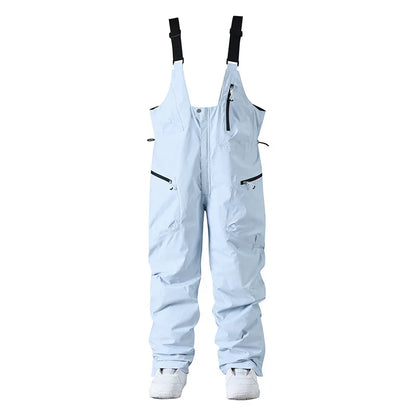 Pantalon de Ski Ajustable Unisexe – Pantalon de Snow avec Bretelles et Fermeture Zippée