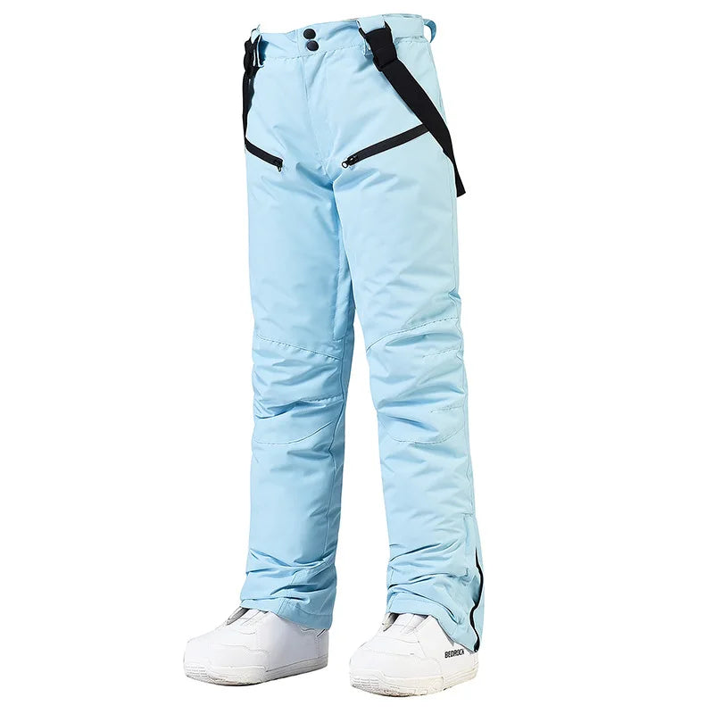 Pantalon de Ski Hivernal Unisexe – Pantalon Étanche et Coupe-Vent avec Protection de Taille