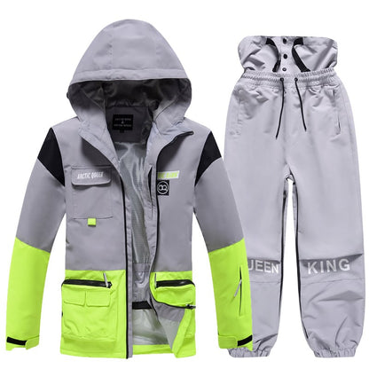 Ensemble de Ski Hivernal Unisexe – Tenue de Neige Respirante et Isolée en Deux Pièces
