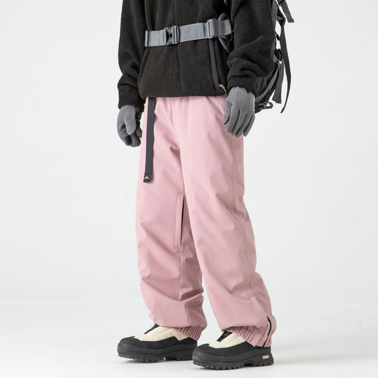 Pantalon de Ski Homme à Coque Rigide Doublé Polaire – Taille Mi-Haute Imperméable