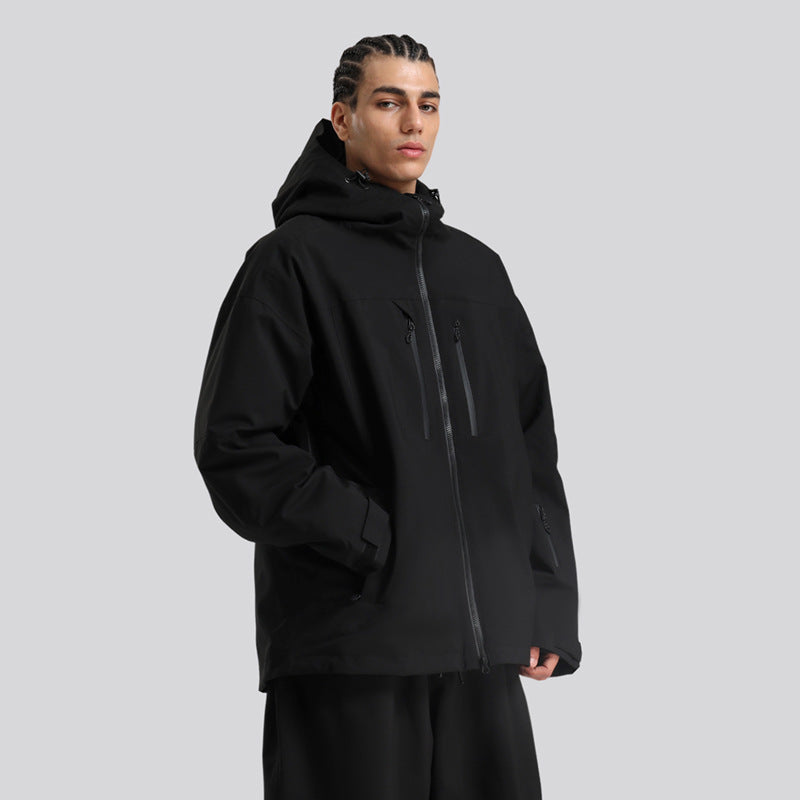Veste de Ski Imperméable et Respirante pour Homme – Manteau d’Hiver à Capuche pour la Neige