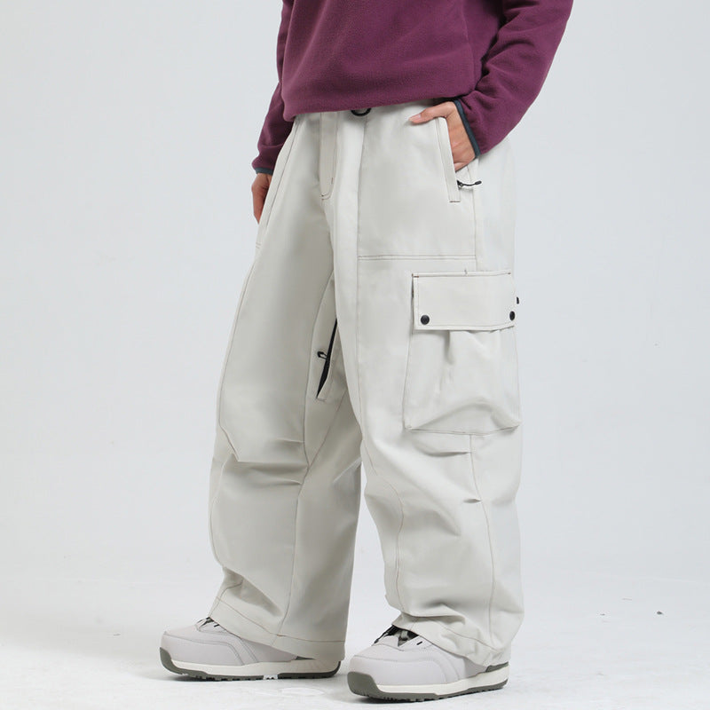 Pantalon de Ski Coupe Large et Coupe-Vent Unisexe – Hivernal Respirant