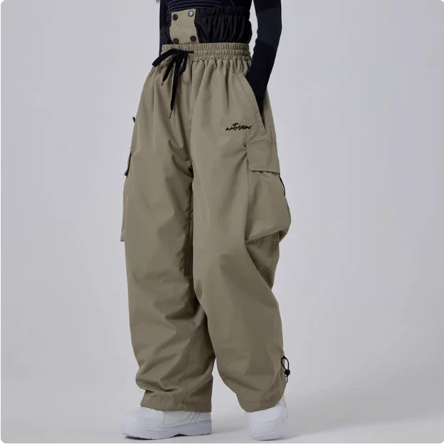 Pantalon de Ski Imperméable Ample pour Homme – Cargo Snowboard Coupe-Vent
