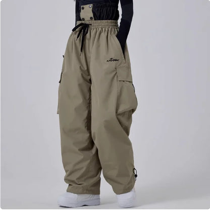 Pantalon de Ski Imperméable Ample pour Homme – Cargo Snowboard Coupe-Vent