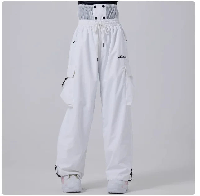 Pantalon de Ski Imperméable Ample pour Homme – Cargo Snowboard Coupe-Vent