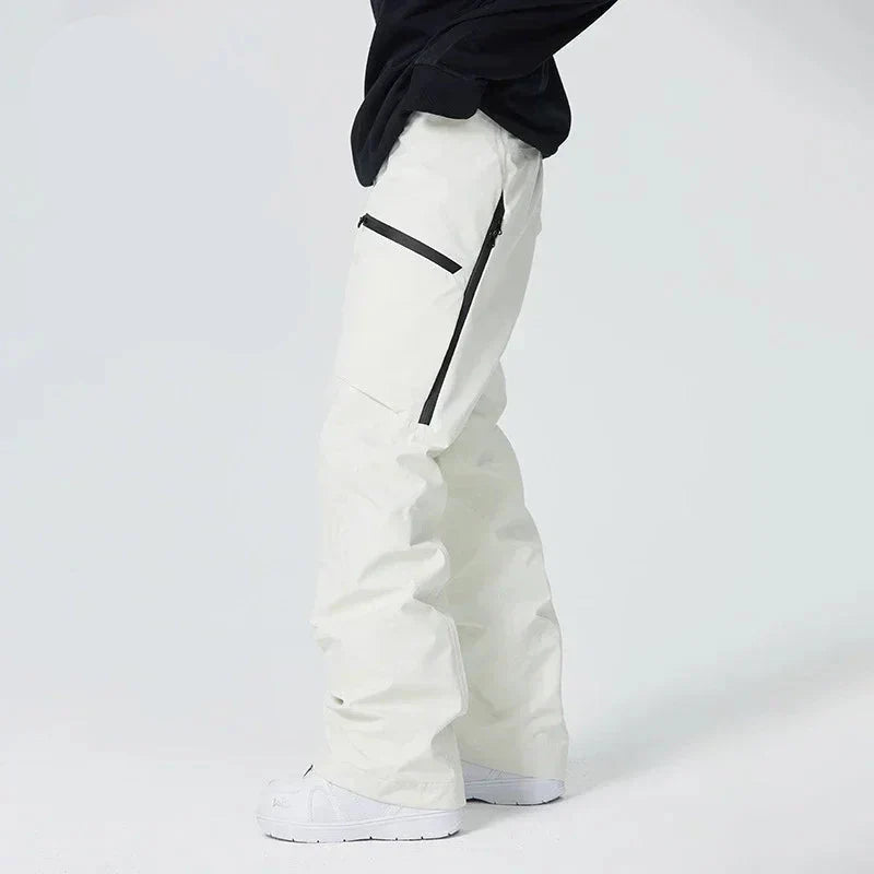 Pantalon de Ski Imperméable pour Homme – Coupe-Vent Doublé Chaud Snowboard – Idéal pour l’Hiver