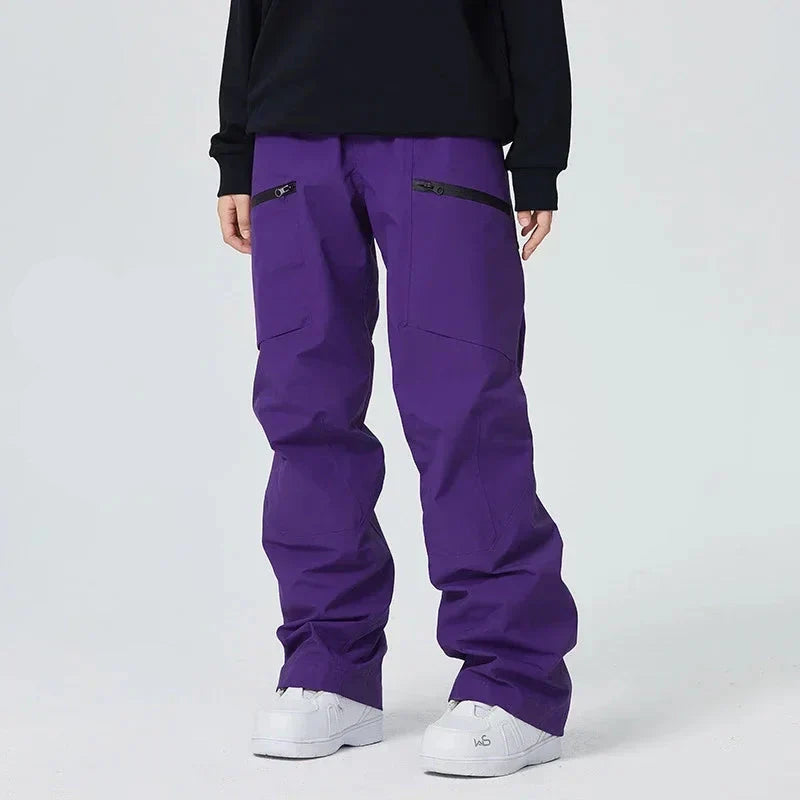 Pantalon de Ski Imperméable pour Homme – Coupe-Vent Doublé Chaud Snowboard – Idéal pour l’Hiver