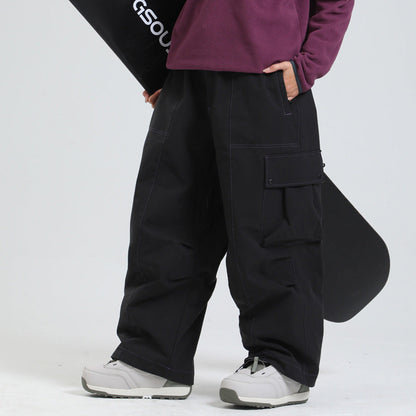 Pantalon de Ski Coupe Large et Coupe-Vent Unisexe – Hivernal Respirant